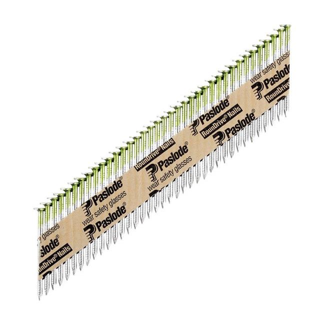 2" x .113 HOT DIPPED GALVANIZED RING SHANK 30 DEGREE PAPER TAPE COLLATED ROUNDRIVE FRAMING NAILS 2000CT