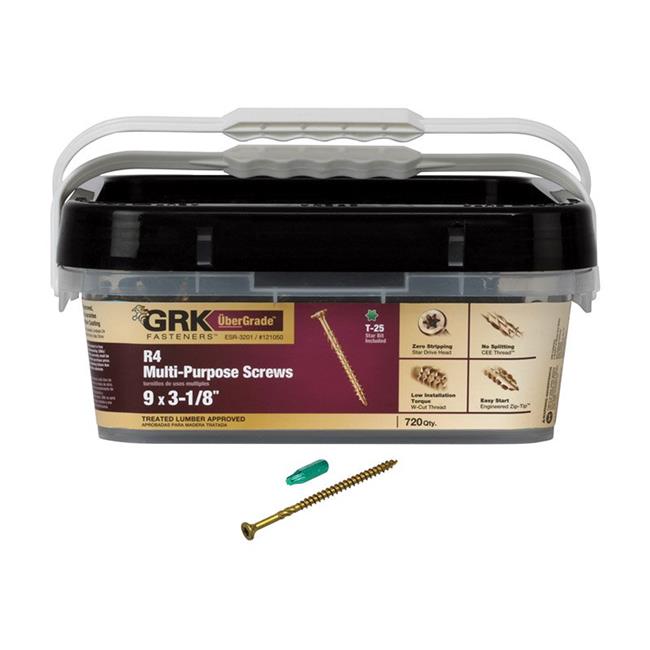 121050  SCRW FRM/DK R4 720PK 9X3-1/8IN 720 pack
