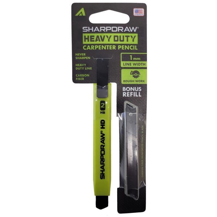 10333  CARPENTER PENCIL W/RFL GRN 7IN