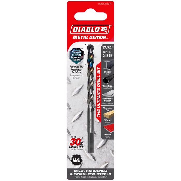 17/64'' Metal Demon Drill Bit for Mild, Hardened & SS