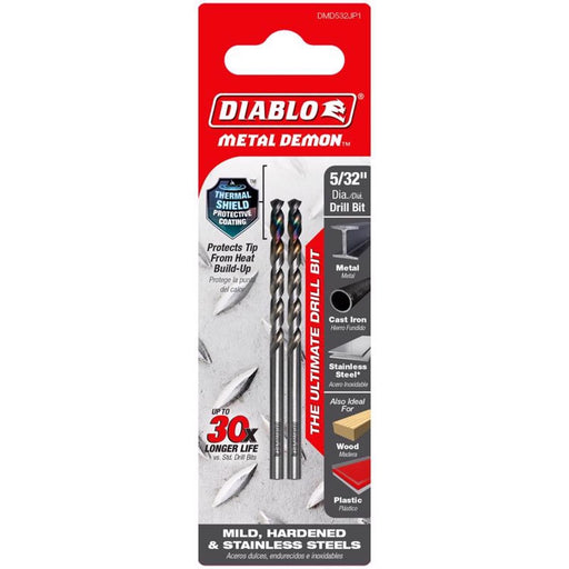 5/32'' Metal Demon Drill Bit for Mild, Hardened & SS