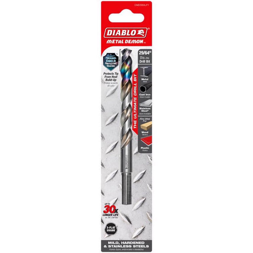 29/64'' Metal Demon Drill Bit for Mild, Hardened & SS