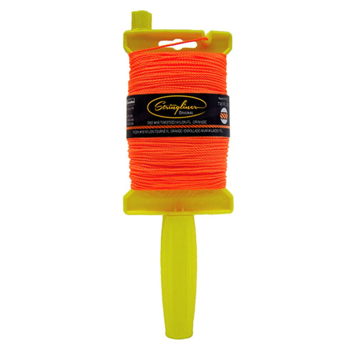 500' Braided Flor Orange String w/winder