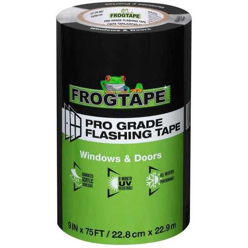 105726  FROG FLASHING TAPE BLACK 9IN X 75FT