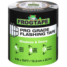 105725 FROG FLASHING TAPE BLACK 6IN X 75FT