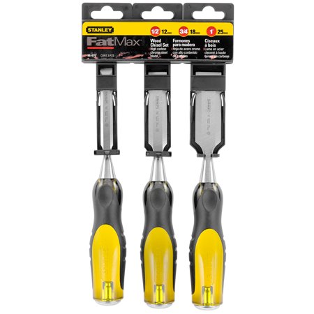 STANLEY FATMAX Thru Tang Wood Chisel 3Pc. Set - 12,18,25mm