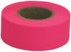 Flag Tape-150'x1-3/16"x4Mil Pink Fluorescent