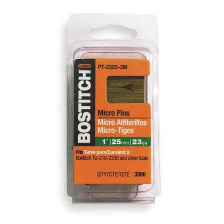 BOSTITCH 1/2-Inch 23-Gauge Headless Pin, 3,000-Pack