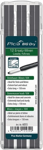 Pica BIG-Dry Refill-set Stonemason 10H (12 leads/pack)