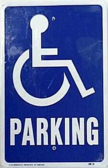 HW-13 Handicap Park Aluminum Sign