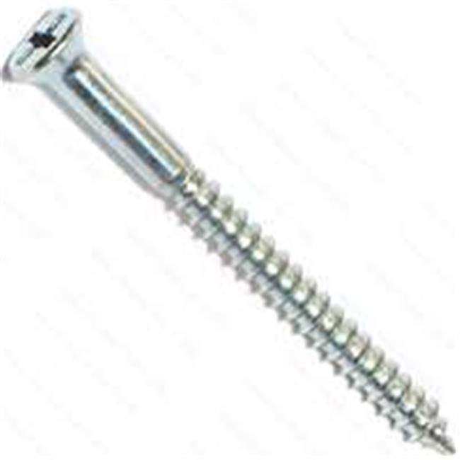 8 x 2" #2 phillips screw zinc