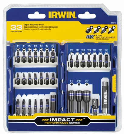 IRWIN Impact Driver Bit Set, 33-Piece (1840315)