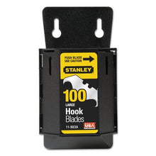 STANLEY Large Hook Blades With Dispenser – 100 Pack