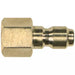 3/8" Brass/Plated QC Nipple/Plug FNPT