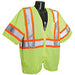 SV22-3 Economy Type R Class 3 Mesh Safety Vest with Two-Tone Trim - Green - Size XL