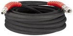3/8" 50' 5000PSI Black Hose, H/C w/ SS Couplers