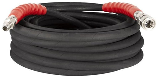 3/8" 50' 5000PSI Black Hose, H/C w/ SS Couplers