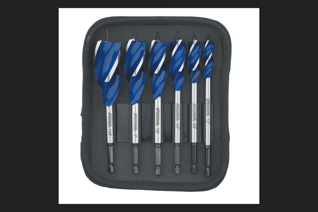 IRWIN Speedbor Drill Bit Set For Wood, 6-Pc.