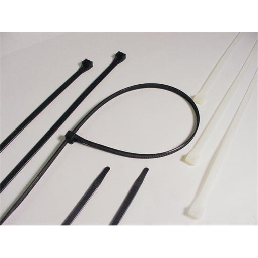 Heavy-Duty Cable Tie, Nylon 6/6, 48" Length, 14.3" Max Bundle Dia, Black, 175 lb Tensile Strength, (50/Bag)