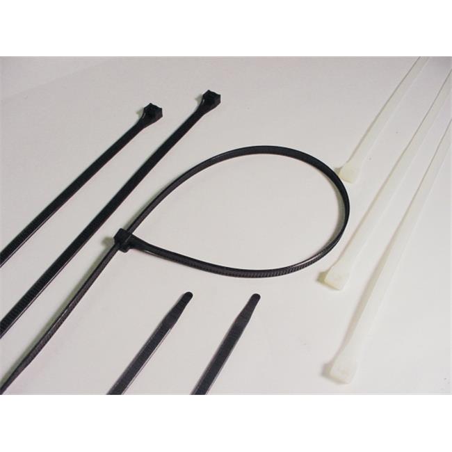 Heavy-Duty Cable Tie, Nylon 6/6, 48" Length, 14.3" Max Bundle Dia, Black, 175 lb Tensile Strength, (50/Bag)