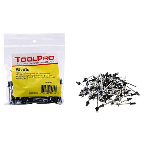 TP05080  ALUMINUM PULL RIVET BLK 1/8IN