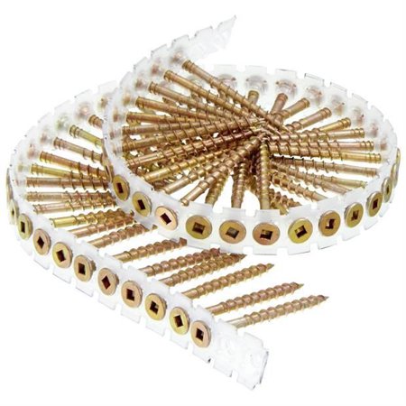 #8x1-1/2in Ylw Zinc #2Sq Flat  Screws