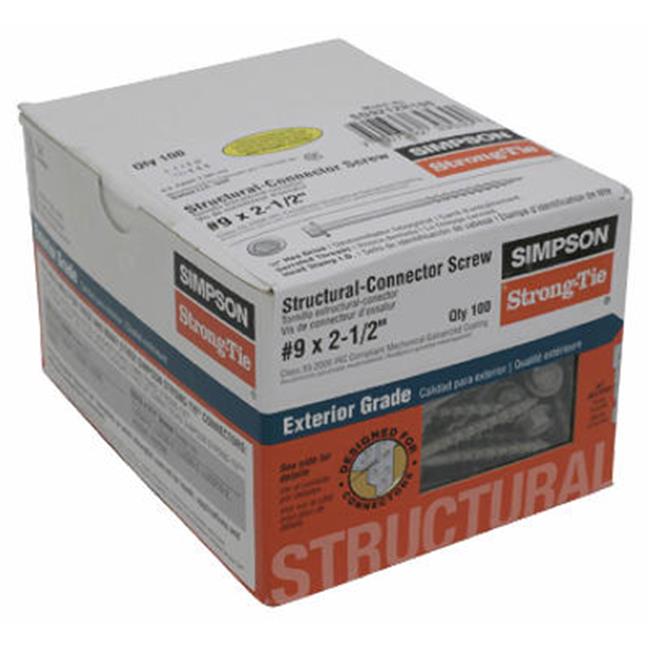 #9 x 2-1/2" SD Structural-Connector Screw 100/BX