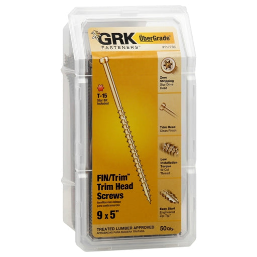 117766  SCREW FIN/TRIM 9X5IN 50 Pack