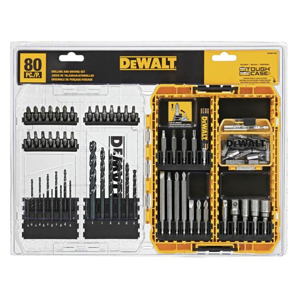 DEWALT Drill Bit Set / Screwdriver Set, 80-Piece