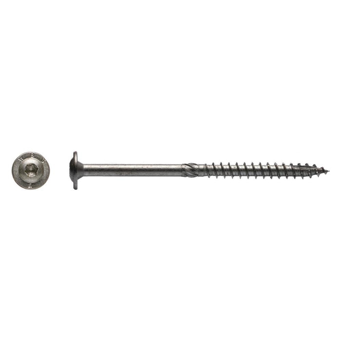 15 x 4" 316 Stainless T-30 Lag Screw 25/Bkt