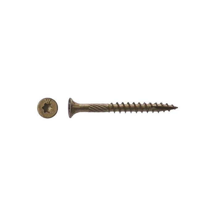 10 x 2-1/2" Bronze T-25 Flat Head 392/ct 5# Bucket