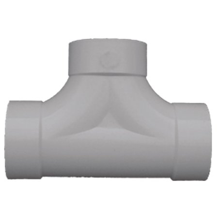41644 PVC S&D 2 Way  Cleanout 4"