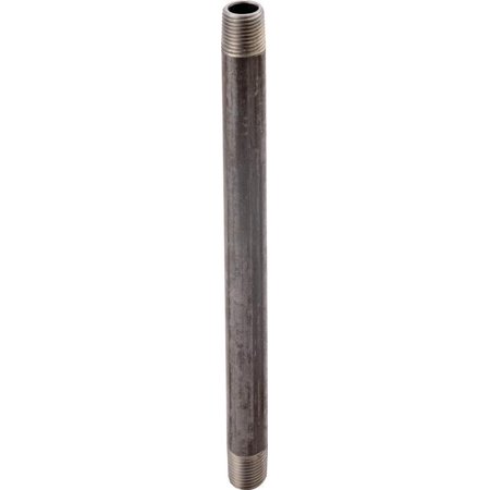 66424 3/8 x 3  Black Nipple