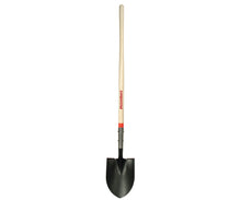 Round Point Shovel, Open Back with Wood Handle