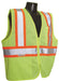 SV22-2 Economy Type R Class 2 Mesh Safety Vest with Two-Tone Trim - Green - Size 2X
