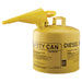 UI50FSY 5 Gallon Metal Safety Can - Yellow Diesel w/Spout