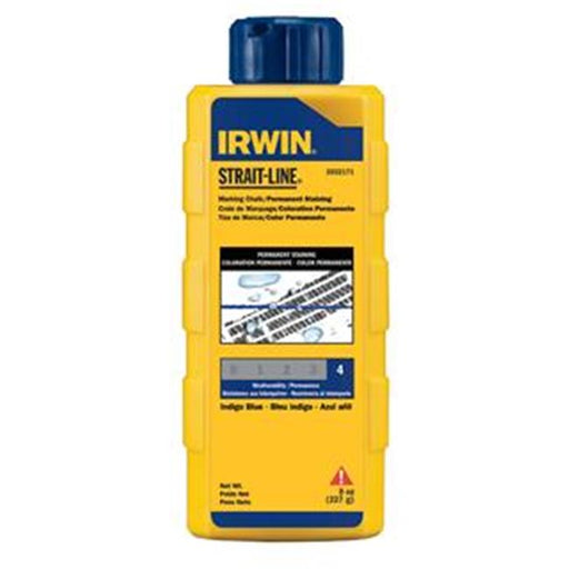IRWIN Strait-Line Marking Chalk, Permanent Staining, Midnight Black, 4 Lbs