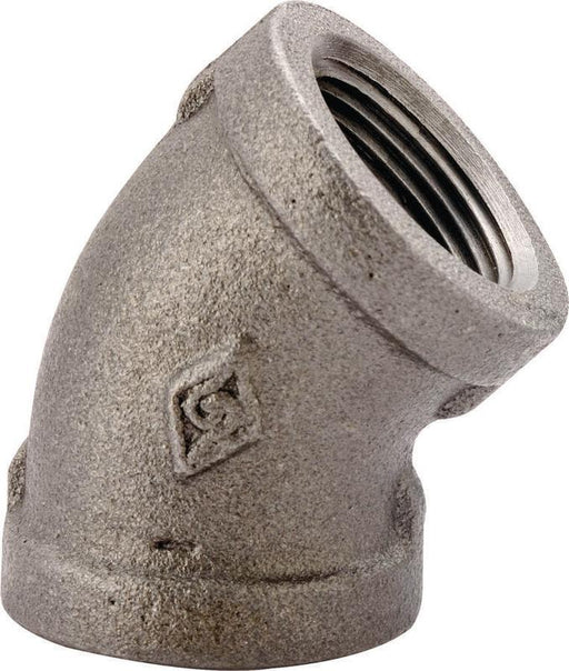 1/2 BLACK 45 DEGREE ELBOW