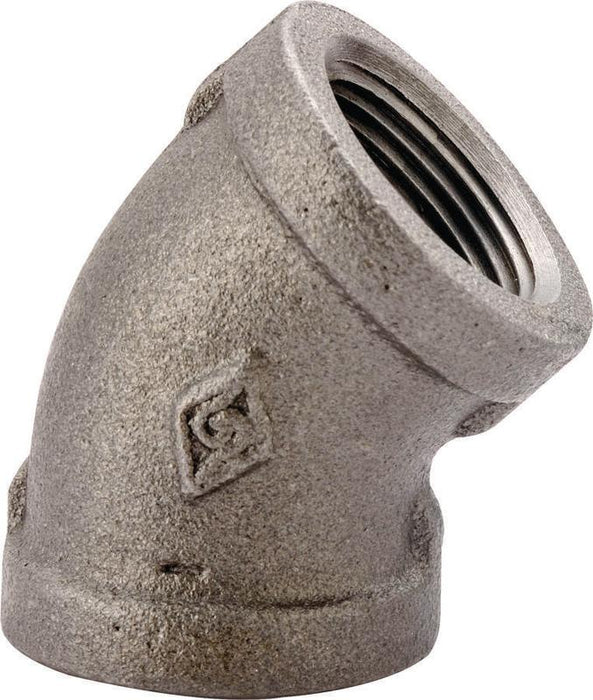1/2 BLACK 45 DEGREE ELBOW