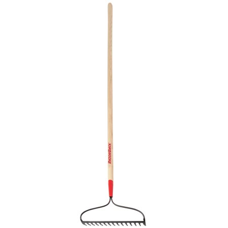 15 Tine Bow Rake, Forged, Wood Handle