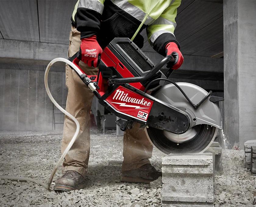 Rent a Cut-Quick Concrete Saw, Milwuakee MX Battery, 14" Blade (3)