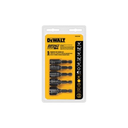 DEWALT 5 Pc Mag IMPACT READY Nutsetter Set