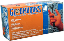 Heavy Duty Orange Nitrile Glove, XL, Box of 100