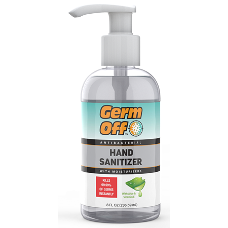 Hand Sanitizer, Aloe, Gel, 70% Alcohol, Pump Bottle