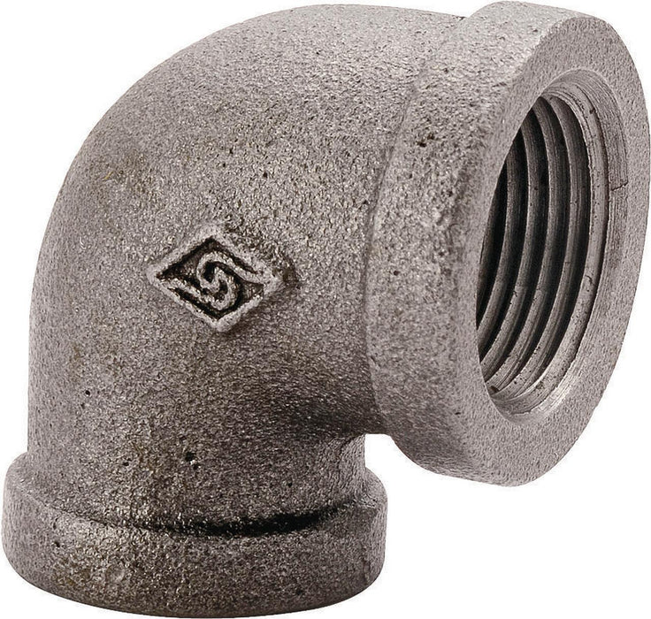 2A-1/4b Schedule 40  90 Degree Elbow 1/4 Black