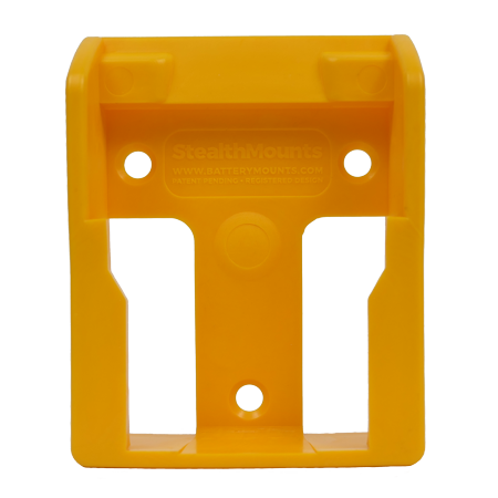 Dewalt 20V Battery Mounts 6 Pack Yellow
