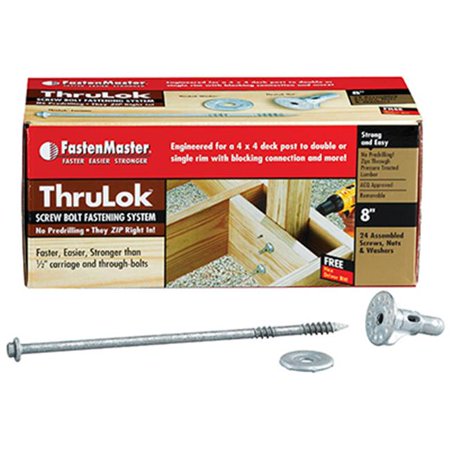 FMTHR008-24 ThruLok Screws 8" - 24/Pack