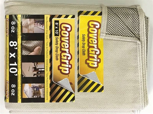 81008 CoverGrip Safety Drop Cloth, 8 ft x 10', 8 oz