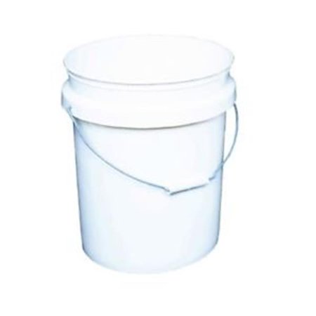 1000543 5 Gallon Bucket Pail W/METAL HDL 70MIL WHT 5G