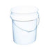 1000543 5 Gallon Bucket Pail W/METAL HDL 70MIL WHT 5G